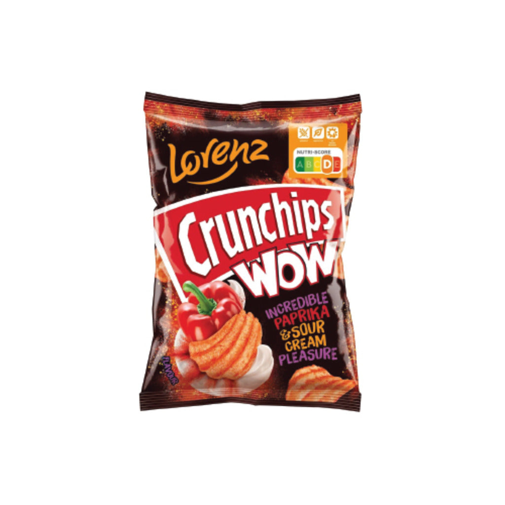 Lorenz Crunchips Wow Paprika & Sour Cream 80g