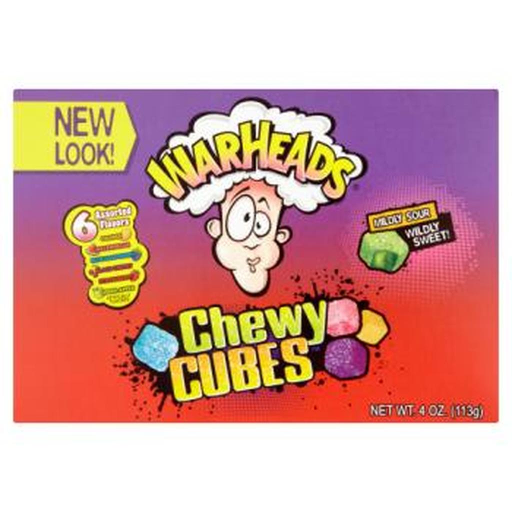 Warheads Sour Chewy Cubes Assorted Flavours 113g